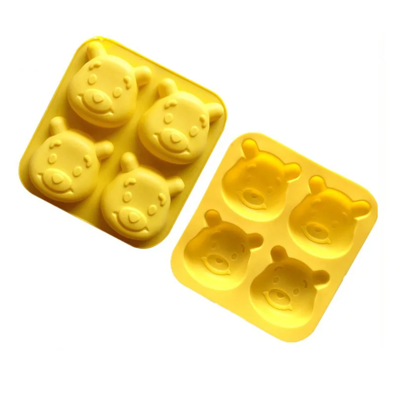 Cute Bear Shape Silicone Baking Mold, Food-Grade Non-Stick Cake/Chocolate/Soap Mould, DIY Baking Tool for Home Kitchen & Bakery details