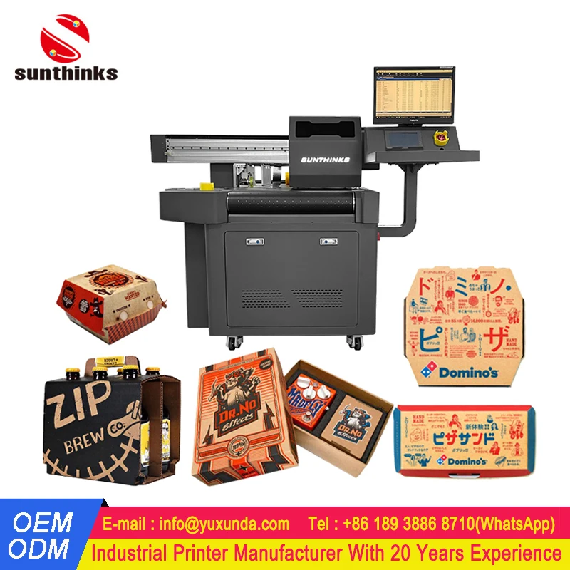 Sunthinks Digital Single Pass Inkjet Packaging Printer