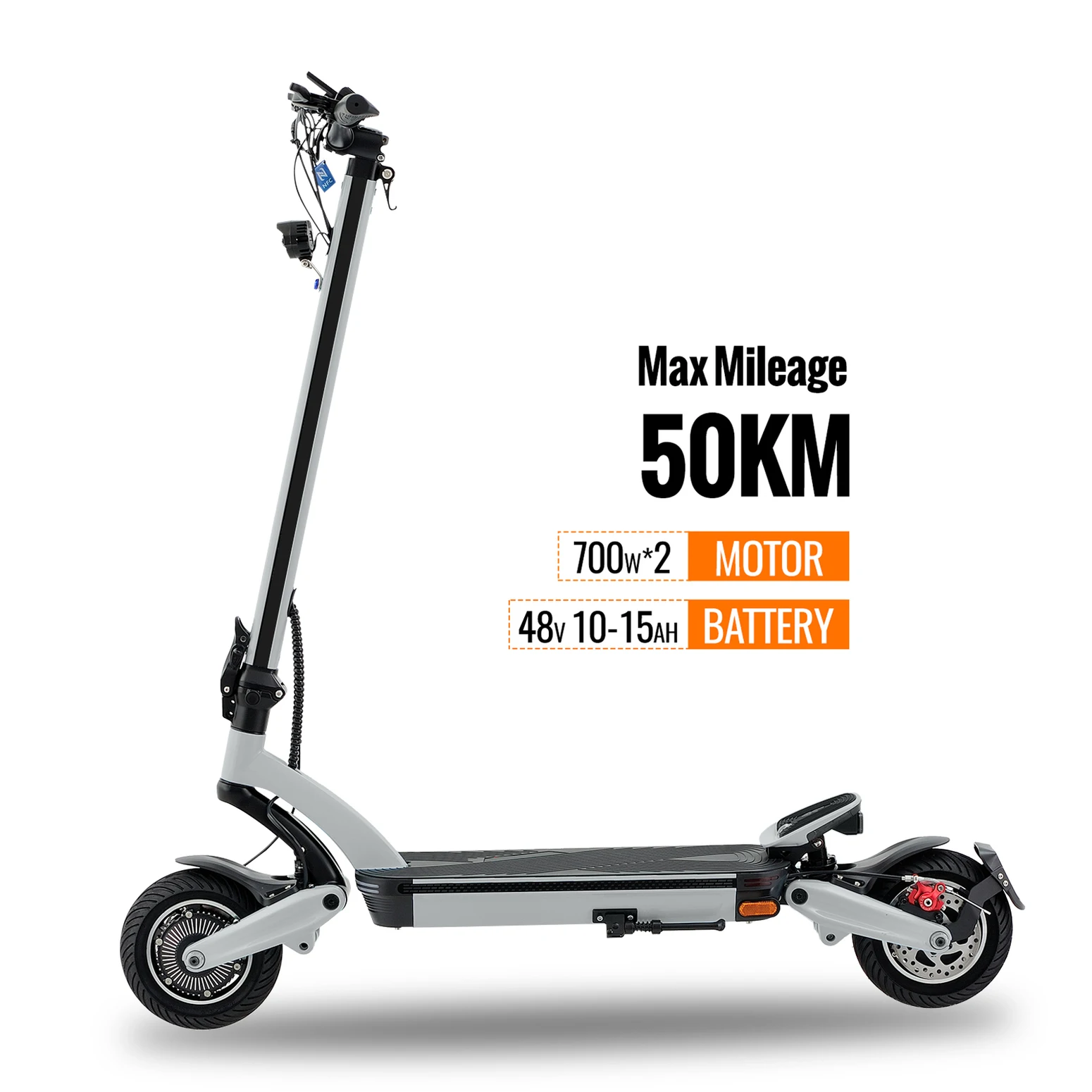 Manufacturer High-end Dual C Type Oil Hydraulic Suspension Electric Scooter Kick Rear Standboard Escooter for Riding Player