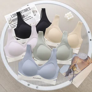 Traceless Contrast Underwear Anti-gravity Pull Gathered All Fixed Cup Sagging Soft Support Underwear Breathable Bra Female