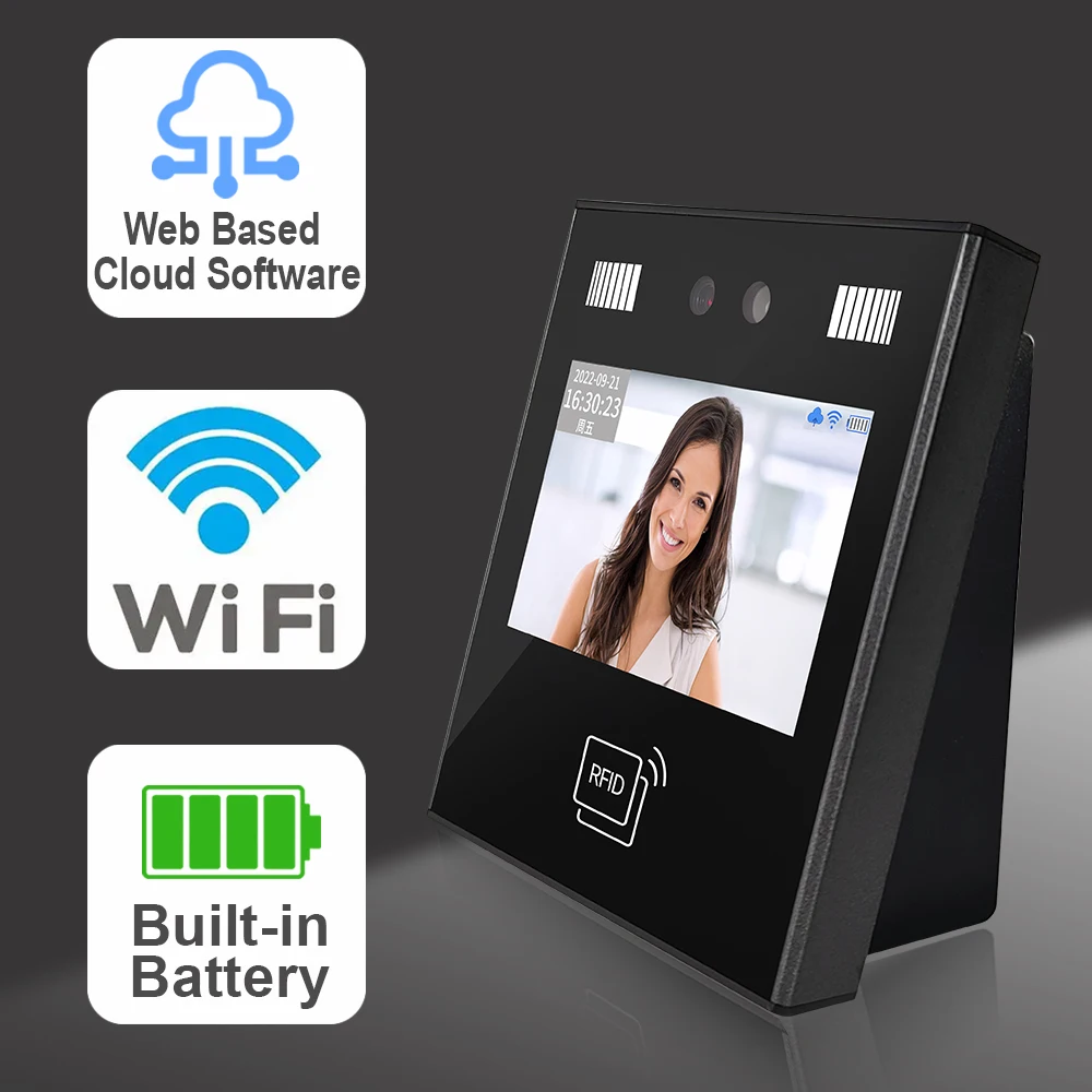 Smart School Attendance Management System with SMS Notification Biometric AI Face Recognition Time Recording for Parents