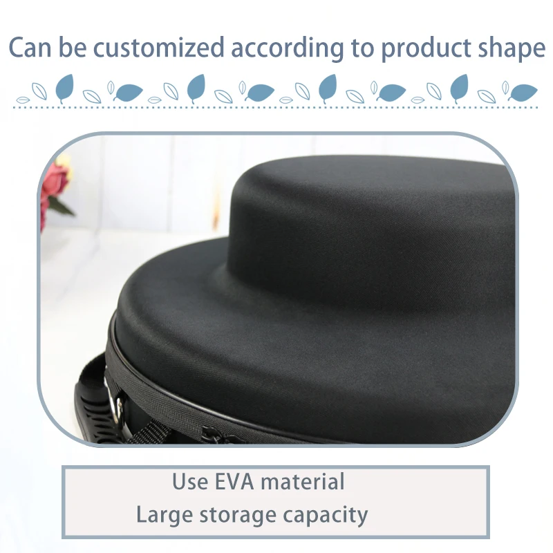 Wholesale Custom Logo Portable Plastic Hat Case Waterproof Carrying Cowboy Hat Travel EVA Hat Case manufacture