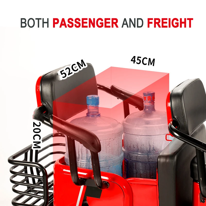 800w/1000w Electric Cargo Tricycle For Adult Oem Odm Tricycle With