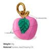 PJ595PKG Colgante de aceite de gota rosa