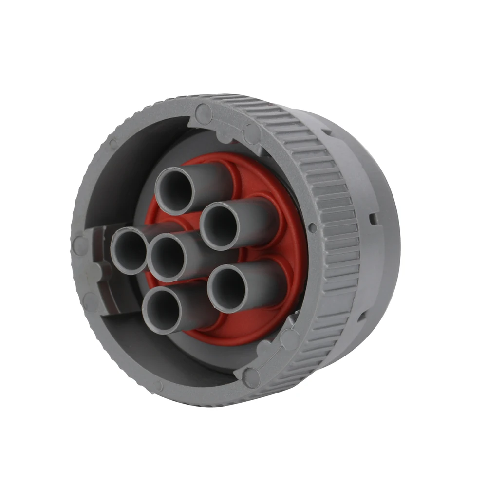 OEM／ODM J1708 6ピンオスグレーアルトラショートコネクタ：トラック用J1708コネクタ