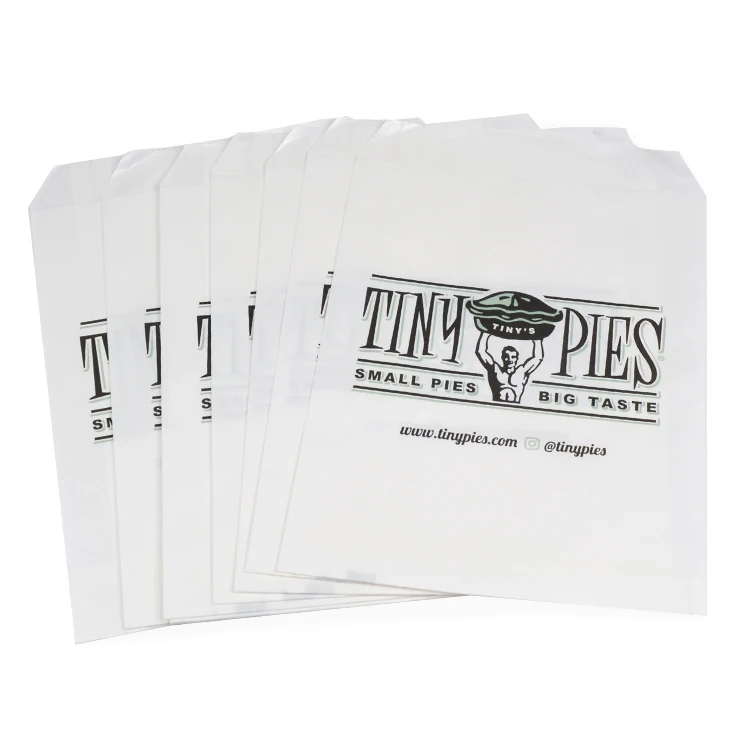 Paper Bags Manufacturing Grease Proof Parchment Glassine Wax Packaging Bag  for Sandwich Cookie Pastry Food Snack