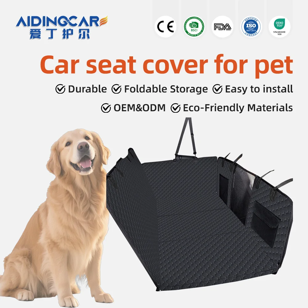 Wholesale Waterproof Oxford Eco-Friendly Pet Back Seat Cover 600D Heav - product detail 1