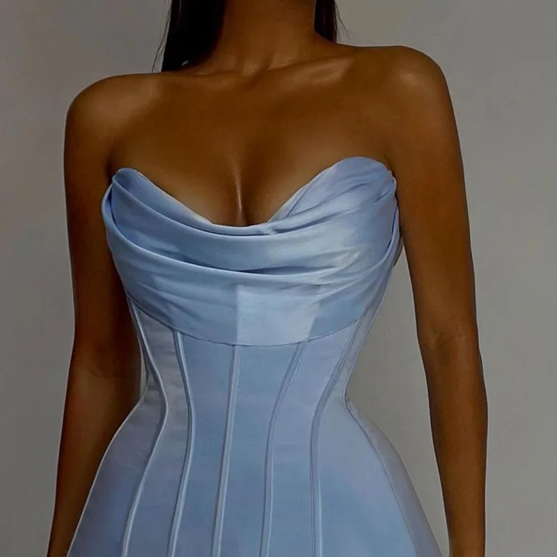 backless tube dress