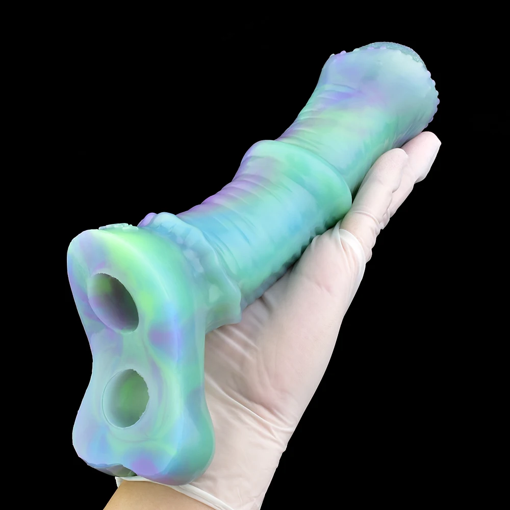 YOCY Wiederverwendbares Kondom Hohler Pferde-Dildo zur Penisvergrerung  Penis-Aufsatz Penis-Hllen Silikon-Sexspielzeug fr Schwule Paare|  Alibaba.com
