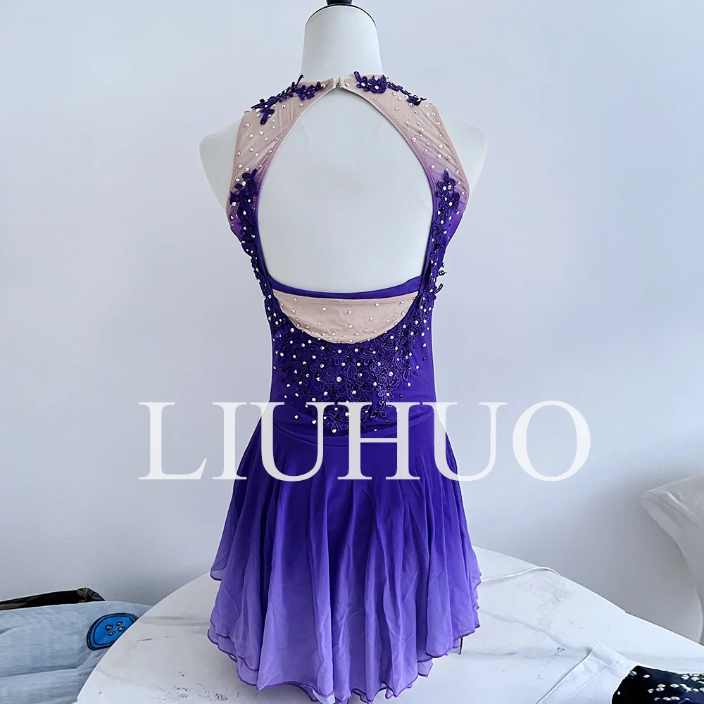 Professional Quality Light Purple Figure Ice Skating Dress for Girls Kids  Ballet Dance Leotard Diamonds Performance Wear for| Alibaba.com