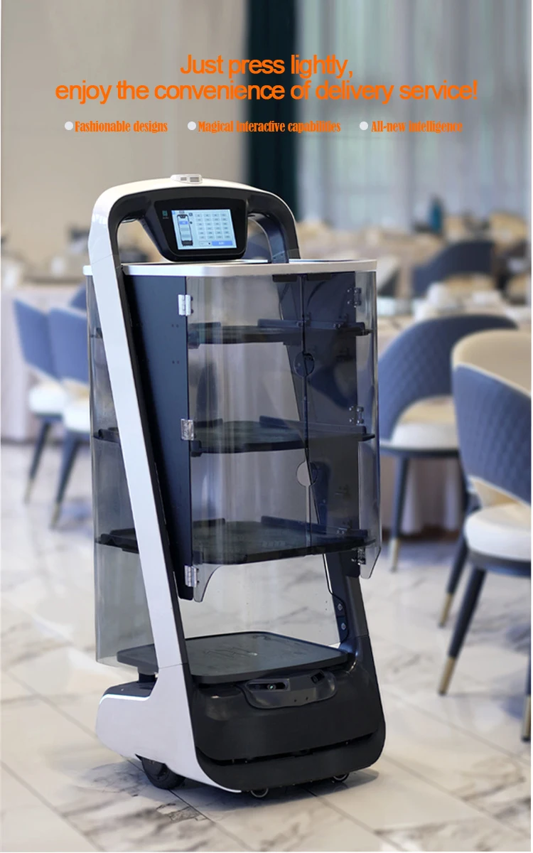 OEM Artificial Intelligent Food Delivery Robot Waiter for Restaurant
