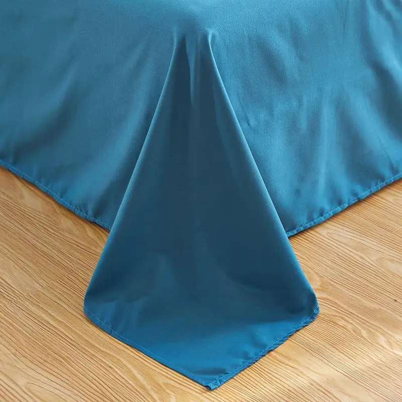 Solid Microfiber 2100 Thread Count 3pcs Single Double Queen Bed Linen Bed Sheet Wholesale