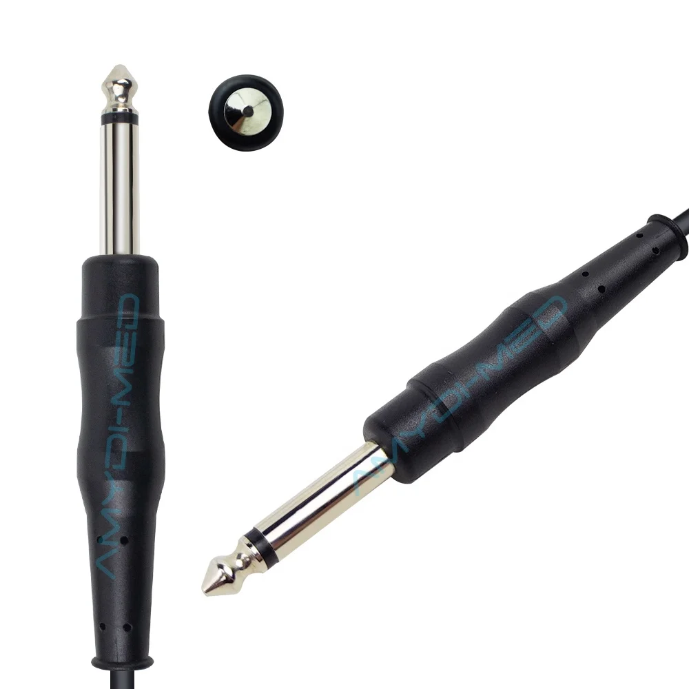Silicon Rubber Electrode Customized Medical Device Cable 6.3mm Reusable Negative Plate Electro Bisturi Neutral Electrode