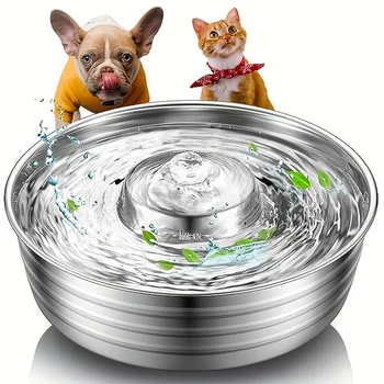 Dog Grooming Stainless Steel Dog Water Dispenser Large 1pc Dog Water  Fountain Stainless Steel Water Temu