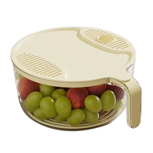 Multifunctional Rice Cleaning Storage Basket Household Kitchen Sink Drain Water Cleaning Basin Colander & Strainer