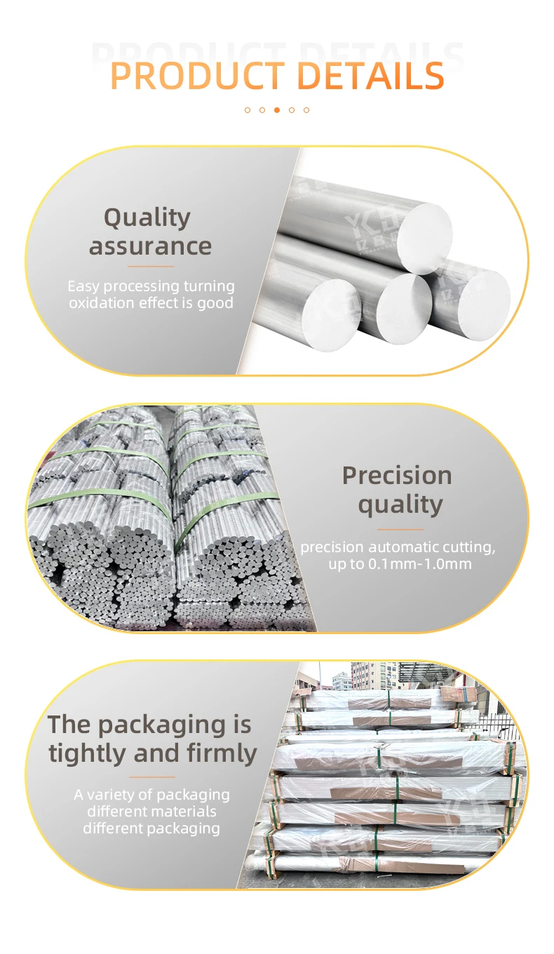 6061 7075 Aluminum Alloy Bar 7075 T6 Metal Rod Aluminum Bars Round Solid Aluminum 7075 Prices