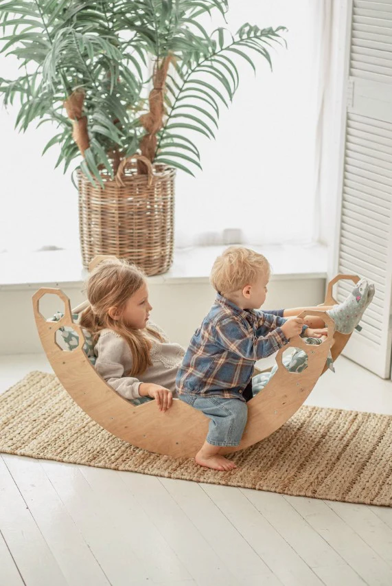 LM KIDS Wooden Montessori Rocking Chair Board - Piklers