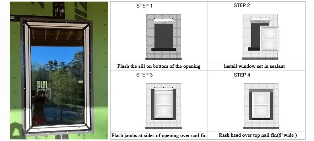 product minglei nfrc standard exterior windows triple glazing anti theft tilt turn casement windows with grill-83