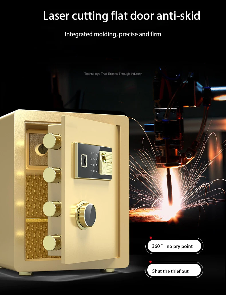 Xbt Home Safe Electronic Digital Fingerprint Safe Steel Office Safe