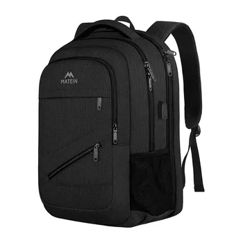 Custom Logo Waterproof Boys Girls College Backpack with USB Teenager School Backpack for 17.3 inch Laptop