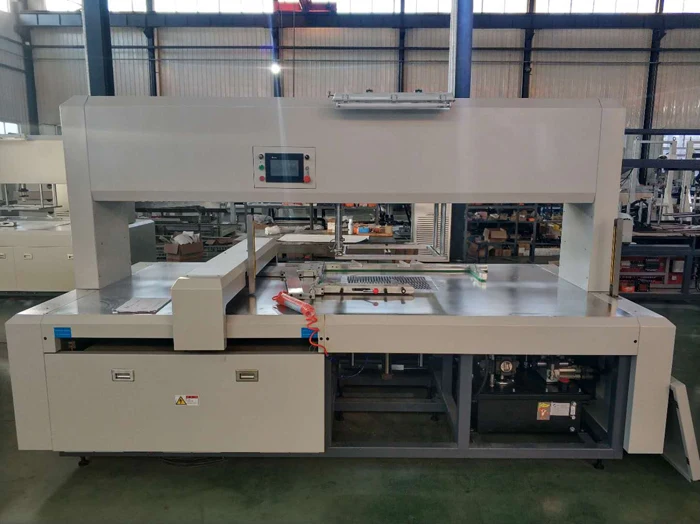 Automatic Blank Cnc Cardboard Cutting Machine Single Head  Blanking Waste Paper Recycling Cardboard Waste Stripping Machine