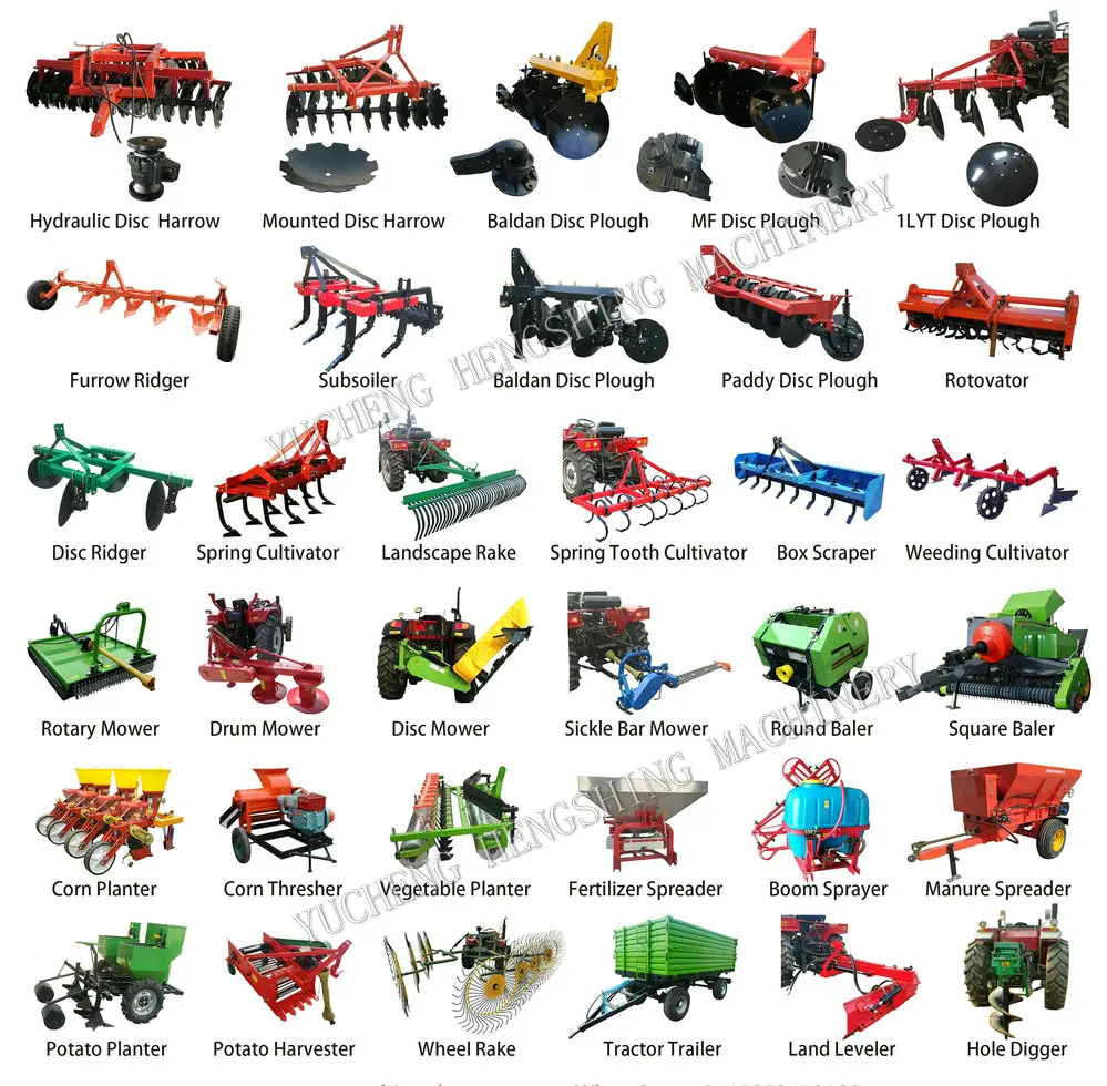 Agriculture machinery heavy hydraulic 24 disc harrow for tractor