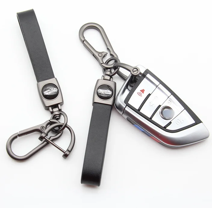 thumbnail image 2 of Genuine Leather Car Keychain For MG 2 of 13