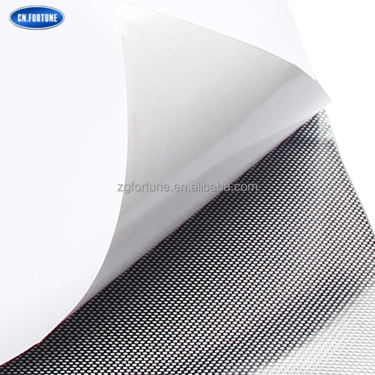 Perforated Printing Glass Sticker One Way Vision Window Mesh Film