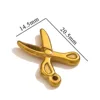 Golden-scissors [about 2.07g each]