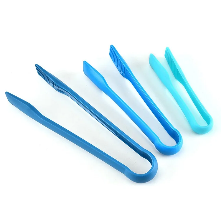 3pcs PP Food Tongs Plastic Salad Kitchen Tong Good Utensil 3 Size Per Set easy Clean and Easy Storage