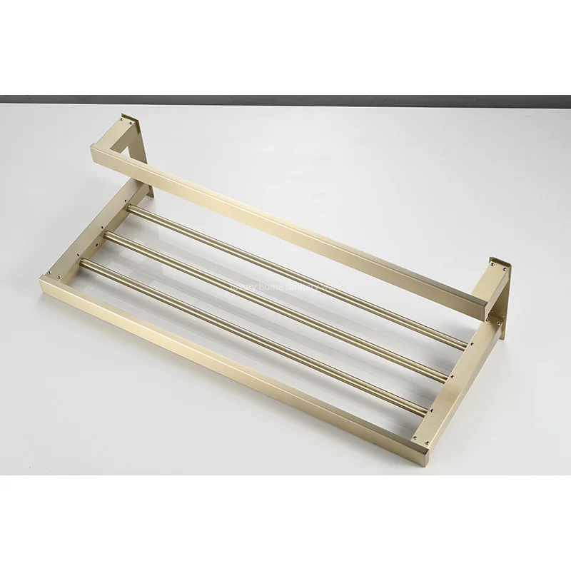 product best selling bathroom accessories wall mounted non perforated multifunctional towel rack storage rack-5