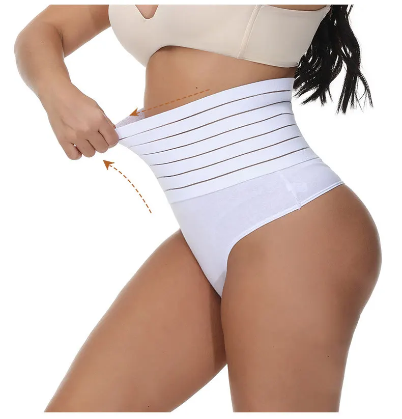 wholesale shapewear women thong slimming high waist butt lifter tummy control seamless panty shaper