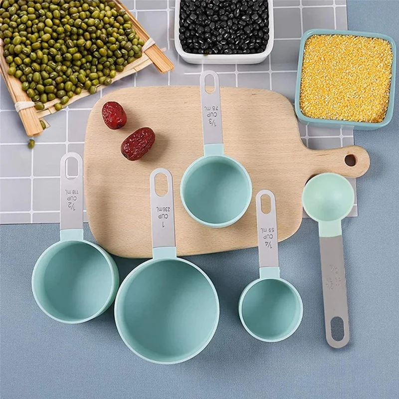 Boda Excellent Review Plastic Kitchen Tools Stainless Steel Measuring Spoons Baking Tools Set Measuring Cups And Spoons Set