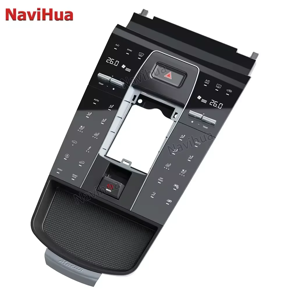 Navihua Car Upgrade Center Control Panel for Porsche Macan 2024 Style Upgrade Dashboard Interior Modification Body Kit Car Parts