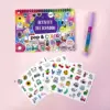 Ts001 small fresh coil coloring book-sticker-pen
