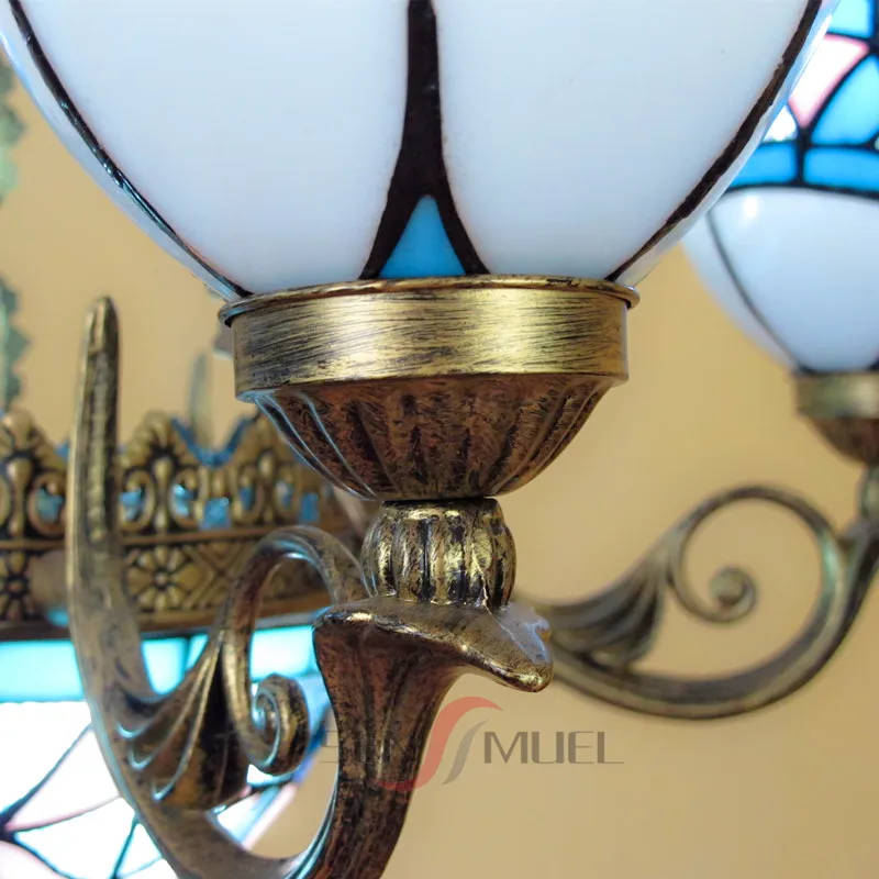 Средиземноморская люстра Современная декоративная в стиле арт-деко Тиффани длинная