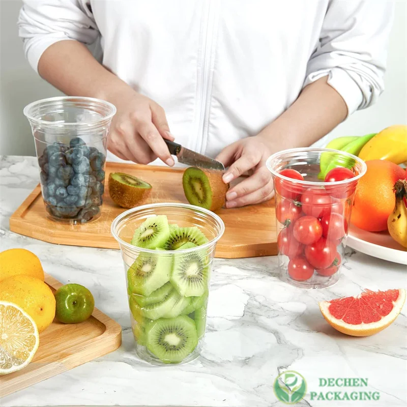 Smoothie Cup Plastic Iced Coffee Cups