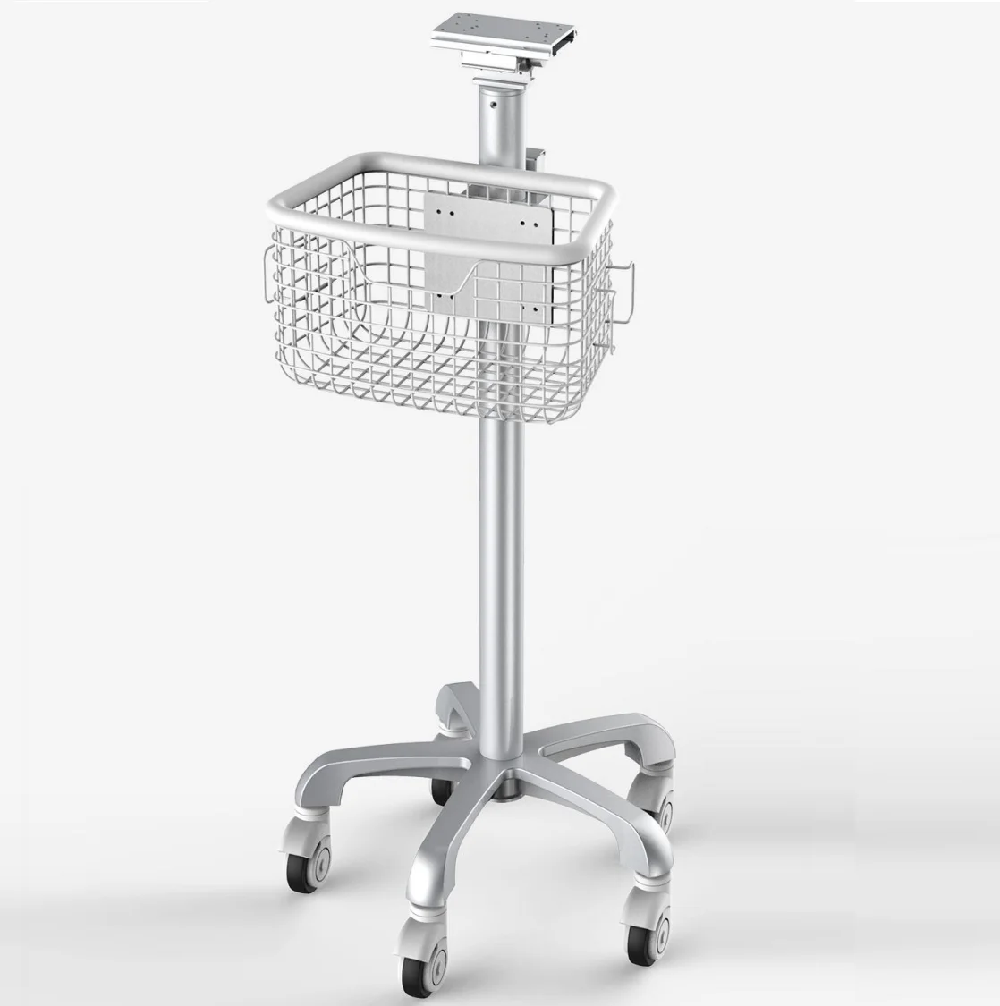 Hospital mobile ECG vital signs monitor trolley