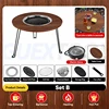 Fire Pit Table Grill Net Baking Tray