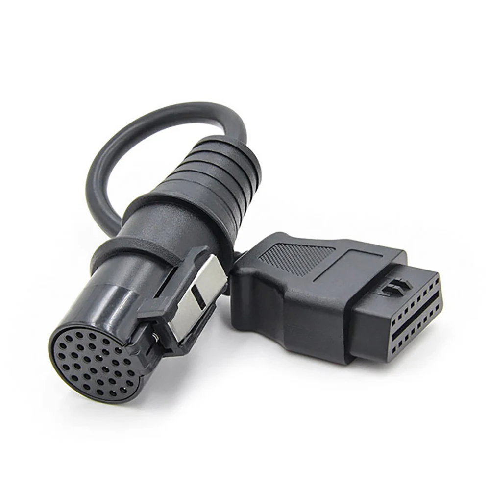 Factory 30PIN to 16PIN OBD2 Cable in Black Color with 1 Year Warranty