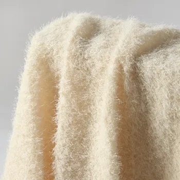 Towel Tassel Plush Fabric Autumn Winter Textile Short Hair Micro Flicker Fabric For Clothing Tablecloth Sofa Cover Toy Sleepwear