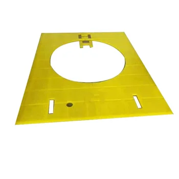 ZP375 Anti-Slip Drill Rotary Table Rig Floor Mats PU Rubber with Custom Cutting Processing Service