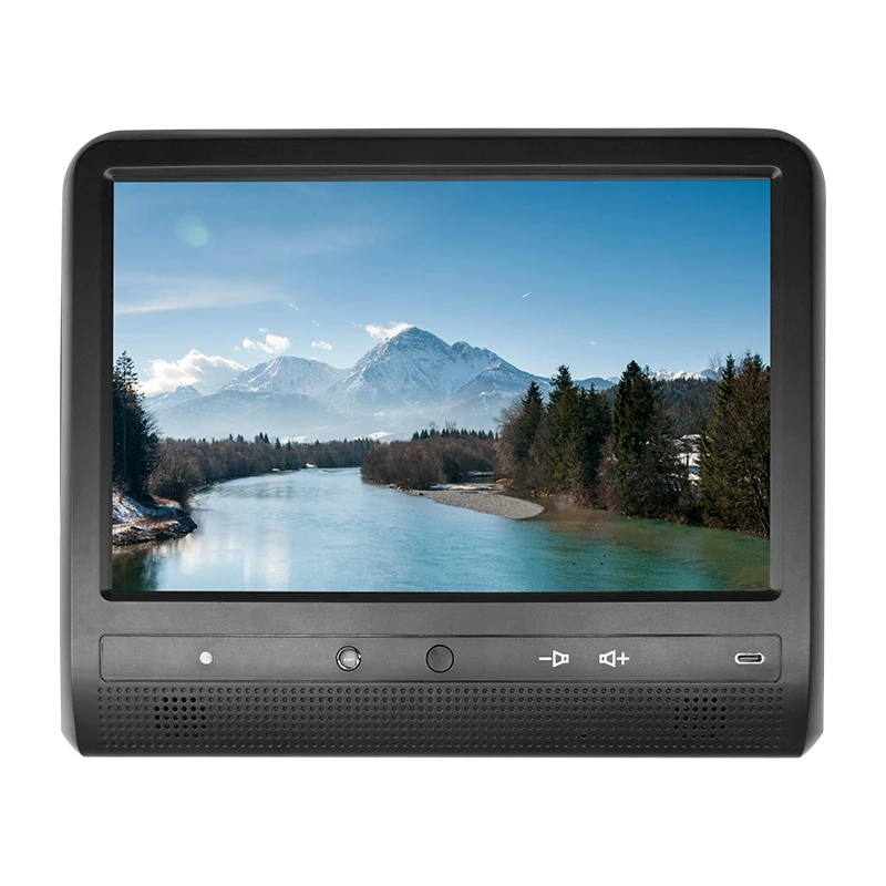 OEM Taxi Rear Seat Advertising Screen 10.1" HD Android Headrest Tablet Display 4G WIFI for Taxi Passenger Advertisement