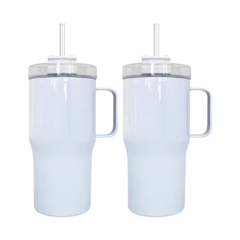 Usa Warehouse Vacuum Insulated White Sublimation Kids Toddler Travel Mugs 20oz Quencher Tumbler ...
