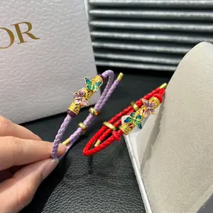 High Quality 18K Gold Plated Animal Shape Ethnic Channel Set Bangles Vintage Design Unisex Gift Jewelry YB002