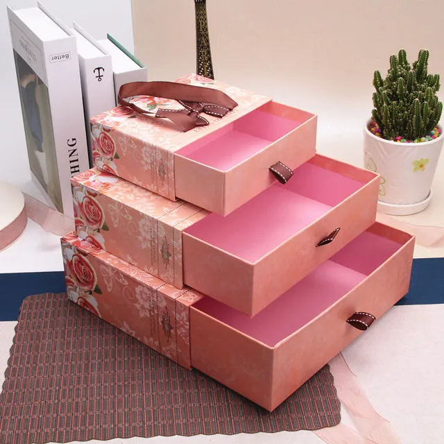 KULICA Gift Drawer Box Jewelry Chocolate Snack Box Luxury Romantic Wedding Gift Wrapping
