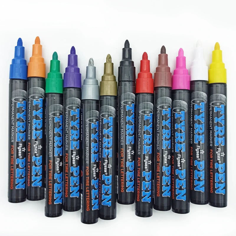 permanent paint marker pen 12pcs waterproof