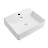 Blanc (Vasque simple sans accessoires)