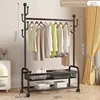 Cesto a rete a doppio strato nero premium da 100 cm