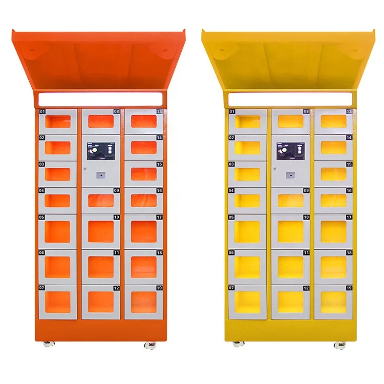 Refrigerated Heated Waterproof Smart Food Delivery Pickup Locker Fresh Food Locker With Touch Screen